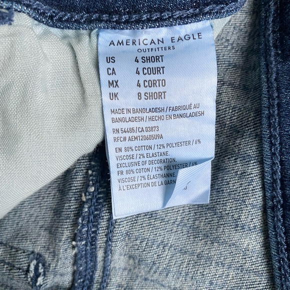 Blue Stripped High Rise Cropped Jeggings - Picture 4 of 4